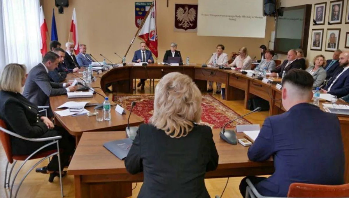 Sesja Rady Miejskiej/fot.: UM Mszana Dolna