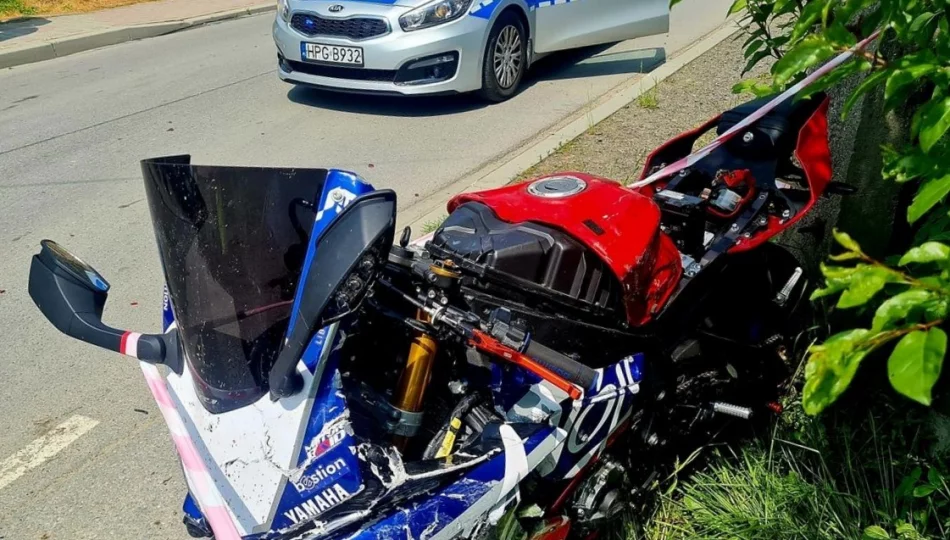 51-latek "położył" motocykl. Miał 2,7 promila i cofnięte uprawnienia - zdjęcie 1