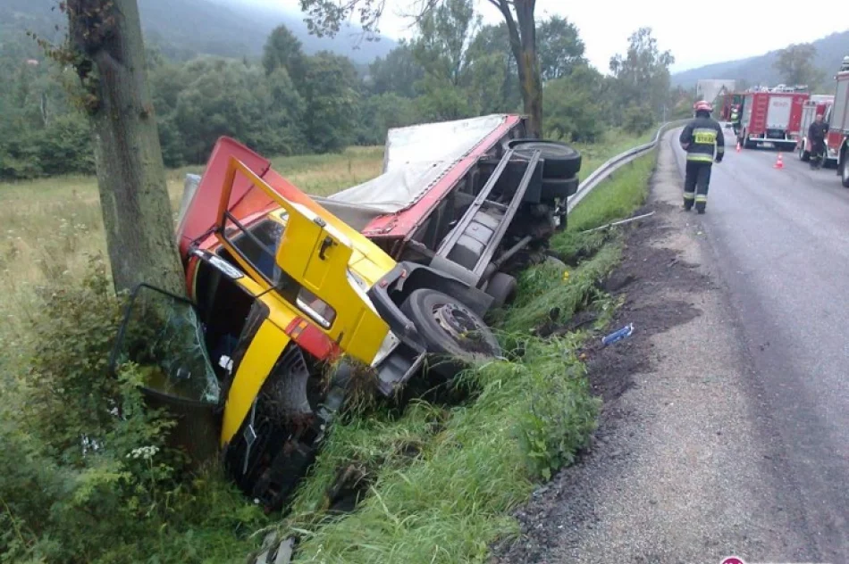 Zderzenie ciężarówek - zdjęcie 2