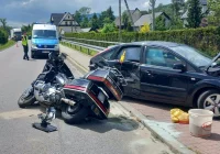 Motocyklista trafił do szpitala - zdjęcie główne