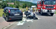 Motocyklista trafił do szpitala - zdjęcie 2