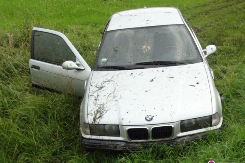 Samochód wypadł z drogi - zdjęcie 3