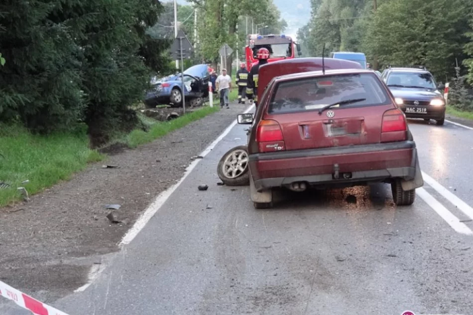 Niebezpieczny wypadek przy wyprzedzaniu - zdjęcie 3