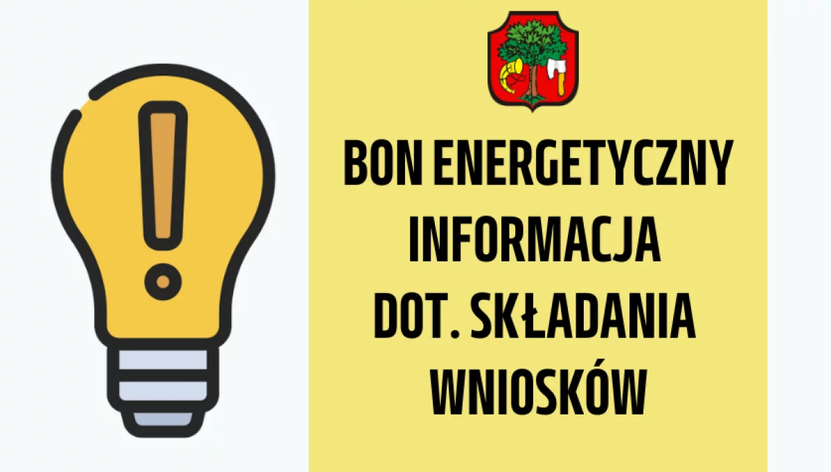 Informacja w sprawie wniosku o wypłatę bonu energetycznego