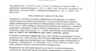 Wojewoda Małopolski zawiadamia o zamiarze wszczęciu postępowania do ustalenia odszkodowania - zdjęcie 2