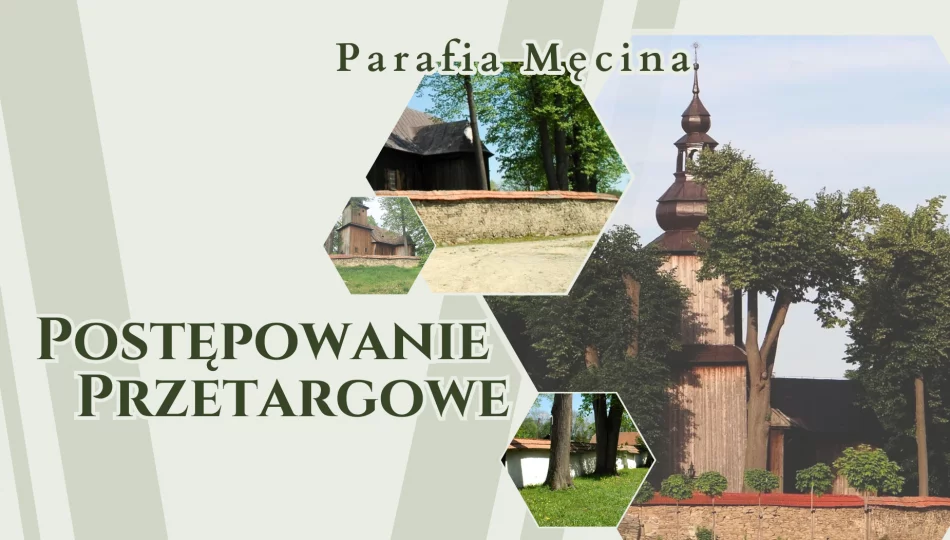 Informacja o ogłoszeniu postępowania przetargowego – Parafia Męcina - zdjęcie 1
