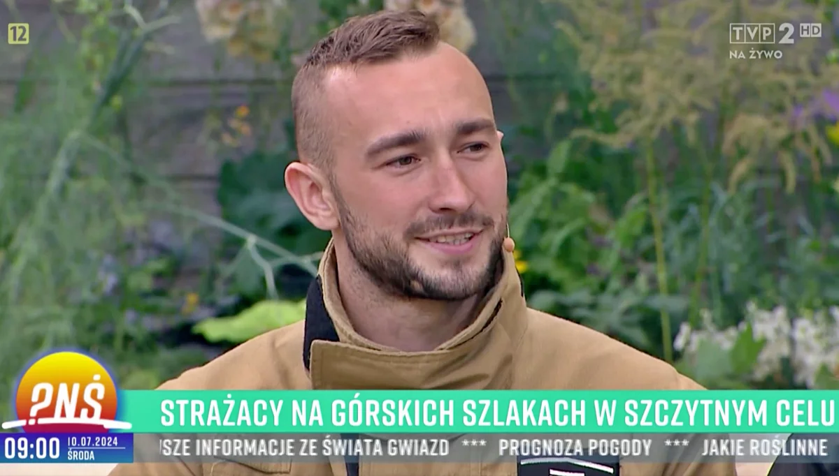 Strażak z Limanowszczyzny w Pytaniu na Śniadanie
