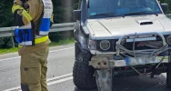 Zderzenie dwóch aut, DK 28 zablokowana - zdjęcie 4