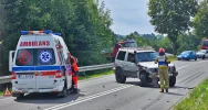 Zderzenie dwóch aut, DK 28 zablokowana - zdjęcie 5