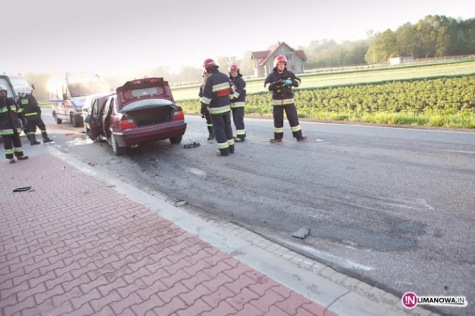 Dwie osoby ranne w zderzeniu czołowym - zdjęcie 3