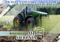 ZWROT PODATKU AKCYZOWEGO ZAWARTEGO W CENIE OLEJU NAPĘDOWEGO WYKORZYSTYWANEGO DO PRODUKCJI ROLNEJ - zdjęcie główne