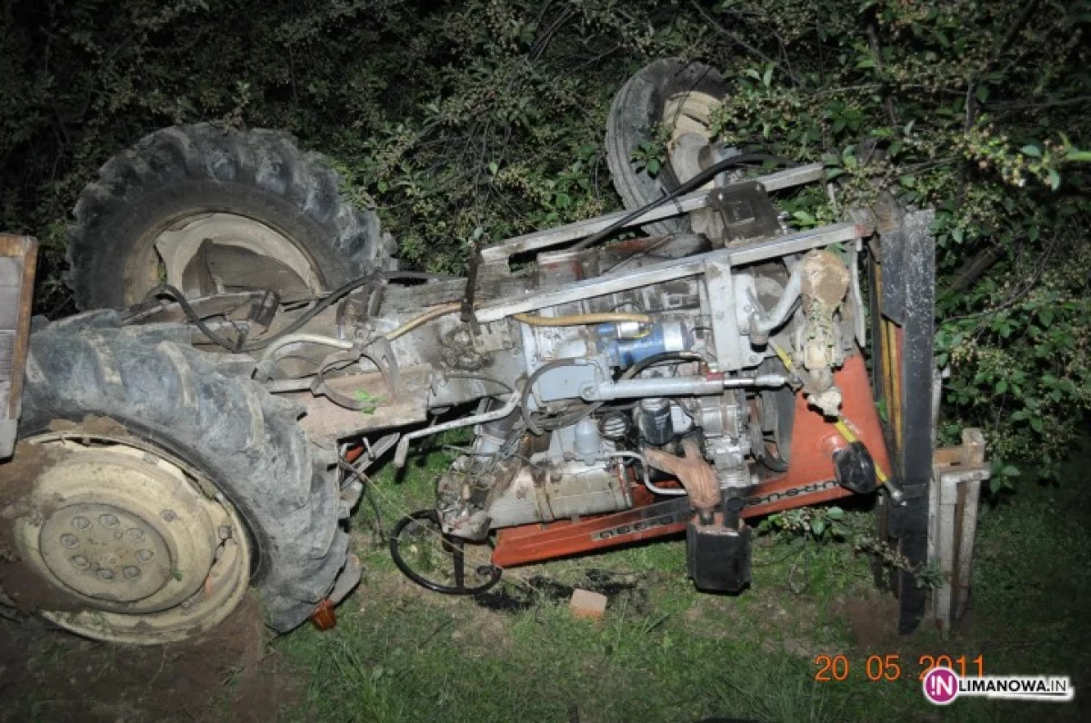 Ciągnik przygniótł pijanego traktorzystę