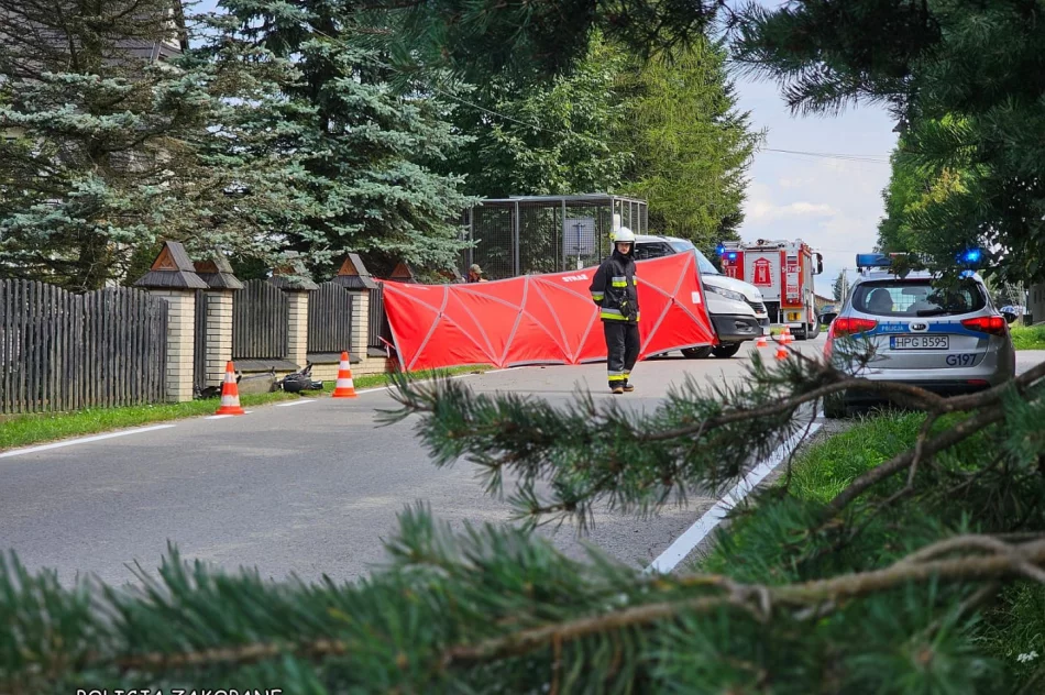 ​Tragiczny wypadek na Podhalu: zginął 16-latek na hulajnodze - zdjęcie 3