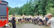 Strażacy z wizytą w harcerskim obozie - zdjęcie 4