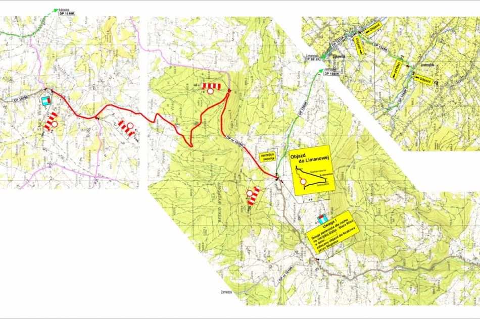 Informacja o utrudnieniach w ruchu drogowym związku z 15. Wyścigiem Górskim Limanowa – Przełęcz pod Ostrą - zdjęcie 7