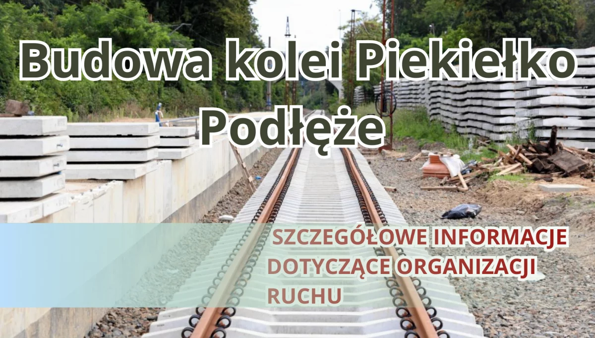 Szczegółowe informacje dotyczące organizacji ruchu - budowa linii kolejowej 104