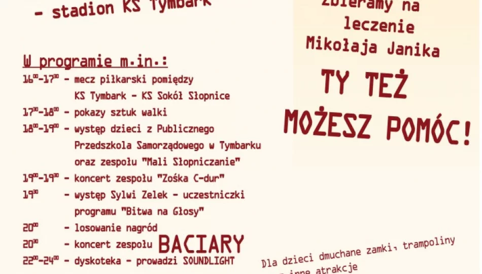 Dziś festyn z Baciarami w Tymbarku! - zdjęcie 1