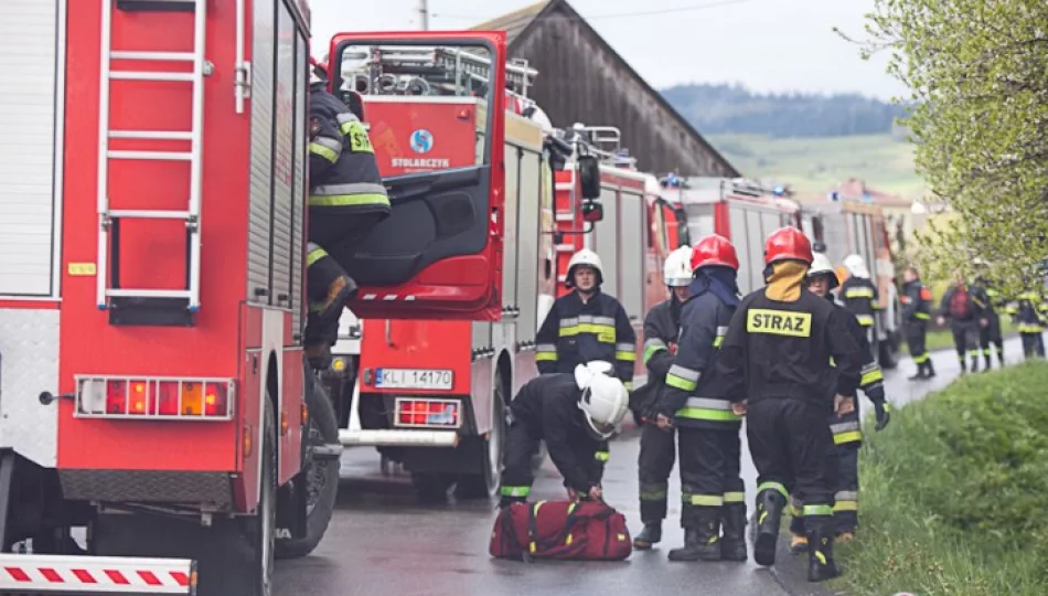 Tragiczny finał pożaru - śmigłowiec na pomoc - zdjęcie 1