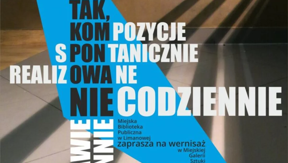 Zaproszenie na wernisaż wystawy Witolda Kubichy pt. „Tak, komponowanie”
