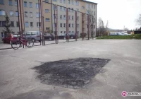 Slalom z koszy przez Piłsudskiego i pożar - zdjęcie główne