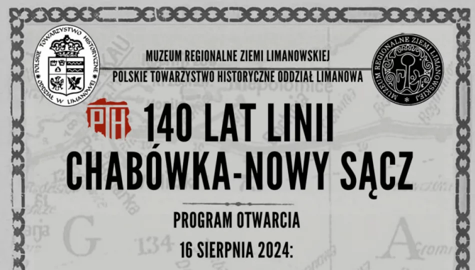 Muzeum Regionalne Ziemi Limanowskiej zaprasza na wystawę „140 lat linii Chabówka-Nowy Sącz” - zdjęcie 1