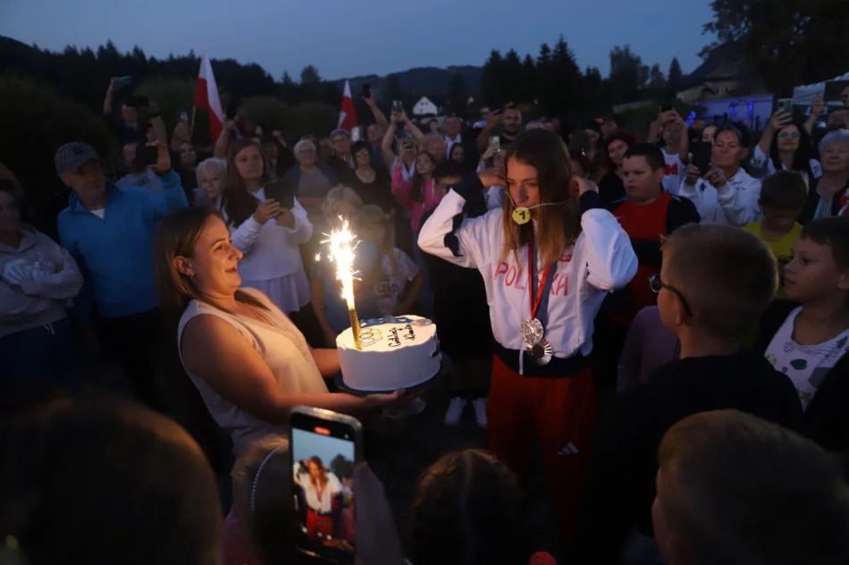 Mistrzyni olimpijska powitana na Limanowszczyźnie  - zdjęcie 6