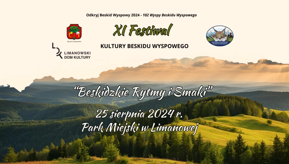Beskidzkie Rytmy i Smaki w Parku Miejskim w Limanowej już 25 sierpnia! - zdjęcie 1