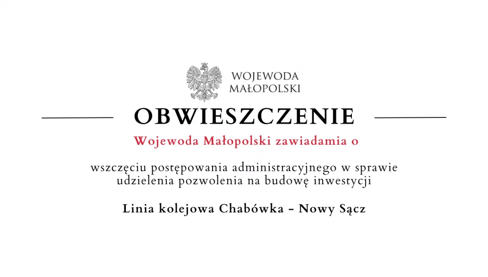 Wszczęcie postępowania administracyjnego w sprawie udzielenia pozwolenia na budowę inwestycji - zdjęcie 1