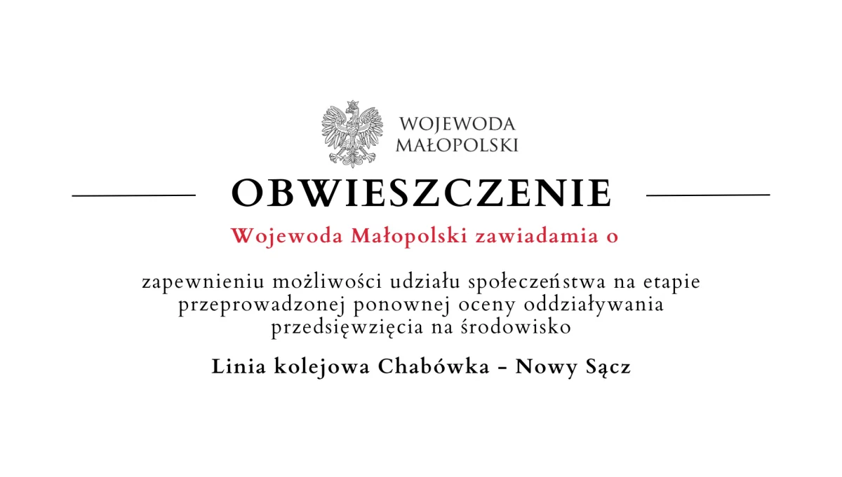 Zawiadomienie o zapewnieniu możliwości udziału w ocenie oddziaływania przedsięwzięcia na środowisko