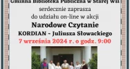 Gminna Biblioteka Publiczna w Starej Wsi zaprasza na Narodowe Czytanie "Kordiana" - zdjęcie 2
