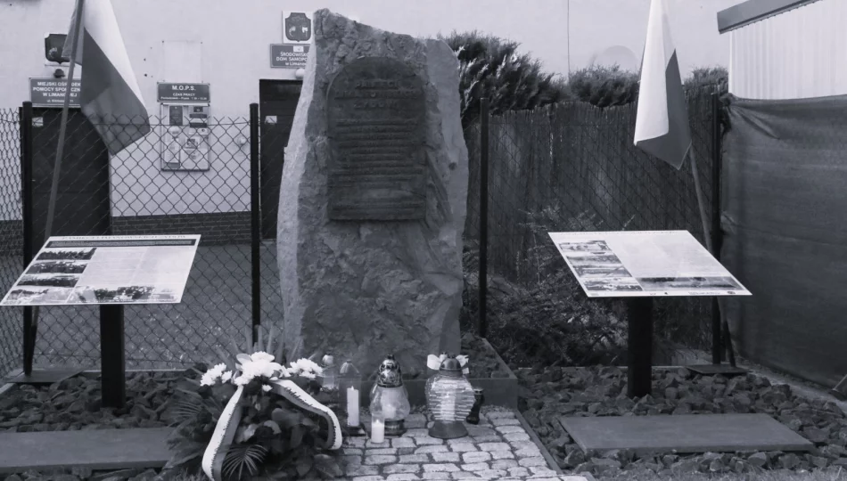 Głaz Pamięci o tragicznych losach limanowskich Żydów w latach okupacji hitlerowskiej … - zdjęcie 1
