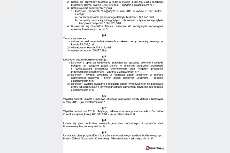 Projekt budżetu udostępniony mieszkańcom - zdjęcie 2