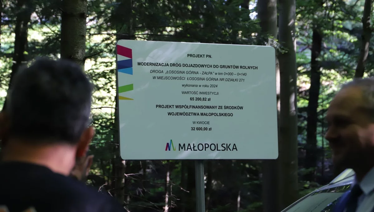 Odbiór drogi Łososina Górna – Załpa