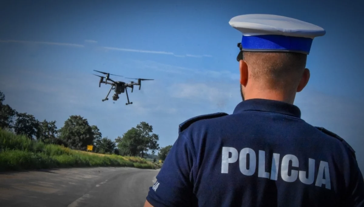 Policyjny dron/fot.: KWP Kraków