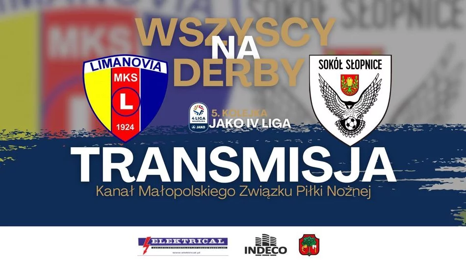 Transmisja meczu: Limanovia – Sokół Słopnice - zdjęcie 1