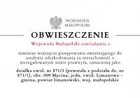 Zawiadomienie o zamiarze wszczęcia postępowania zmierzającego do ustalenia odszkodowania - zdjęcie główne