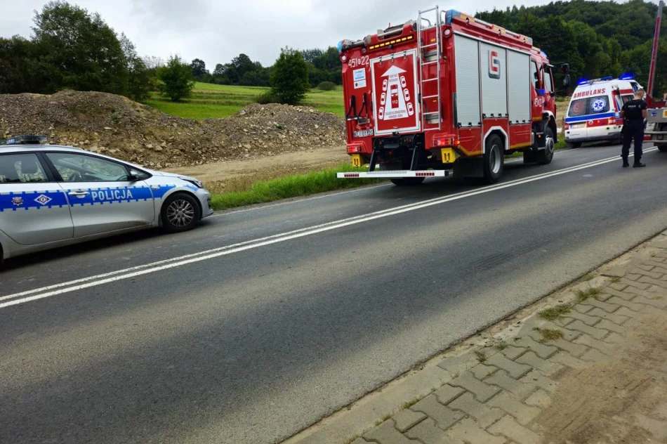 Dwie osoby trafiły do szpitala, droga już przejezdna - zdjęcie 3
