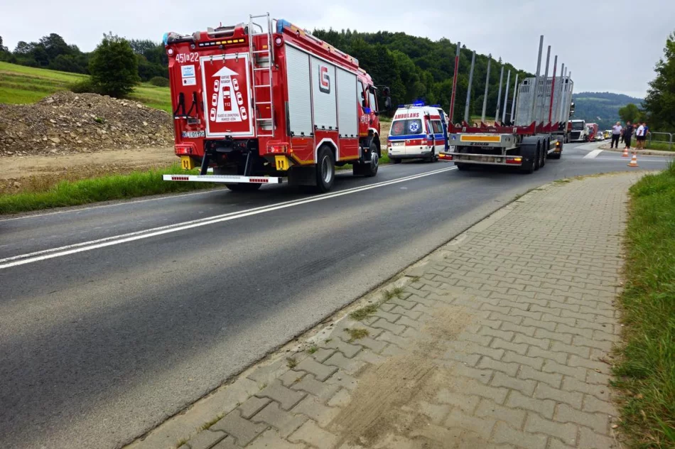 Dwie osoby trafiły do szpitala, droga już przejezdna - zdjęcie 4