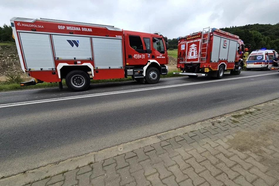 Dwie osoby trafiły do szpitala, droga już przejezdna - zdjęcie 5