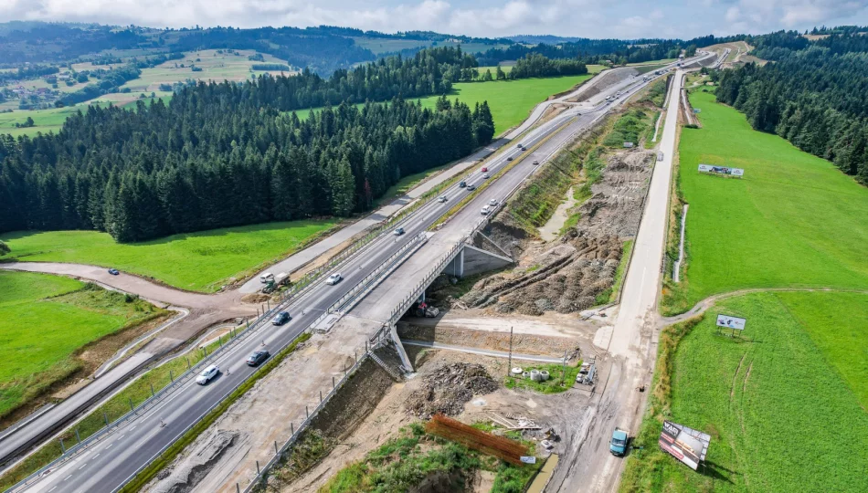 W piątek otwarcie 16-kilometrowego odcinka dwupasmowej, nowej Zakopianki - zdjęcie 1