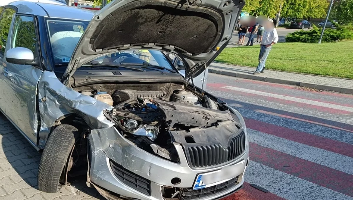 Kolizja w Skrzydlnej/fot.: OSP Skrzydlna