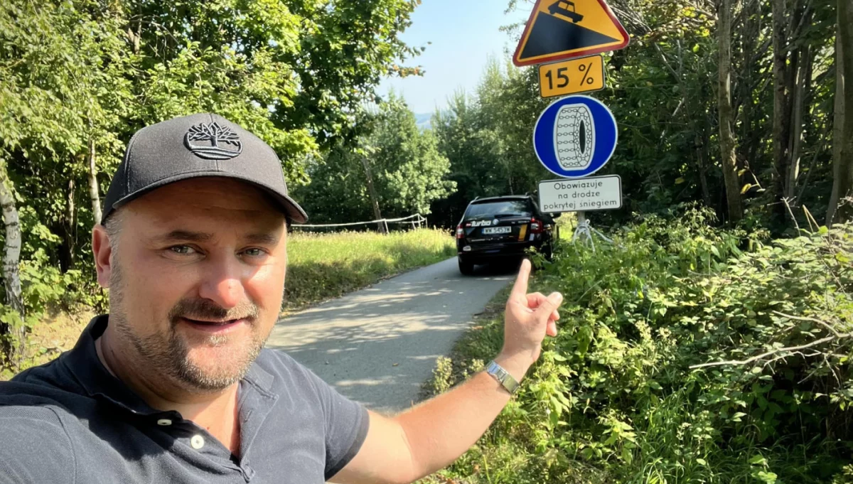 Najbardziej stroma droga w Polsce - TVN Turbo na Limanowszczyźnie
