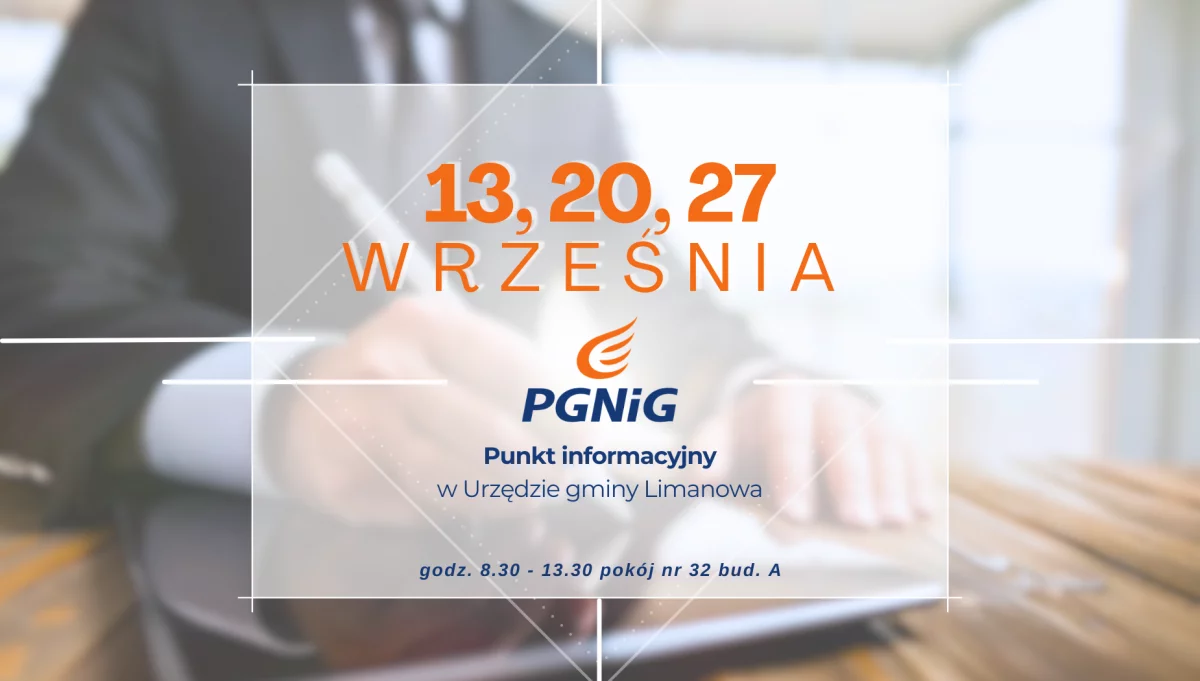 Dyżury doradcy PGNiG we WRZEŚNIU 2024