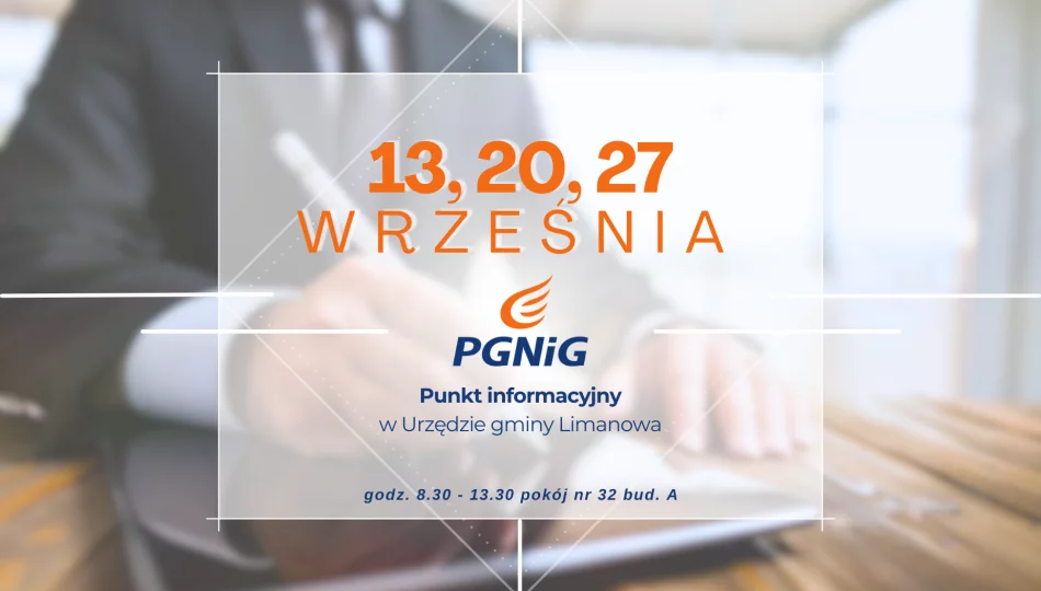 Dyżury doradcy PGNiG we WRZEŚNIU 2024 - zdjęcie 1