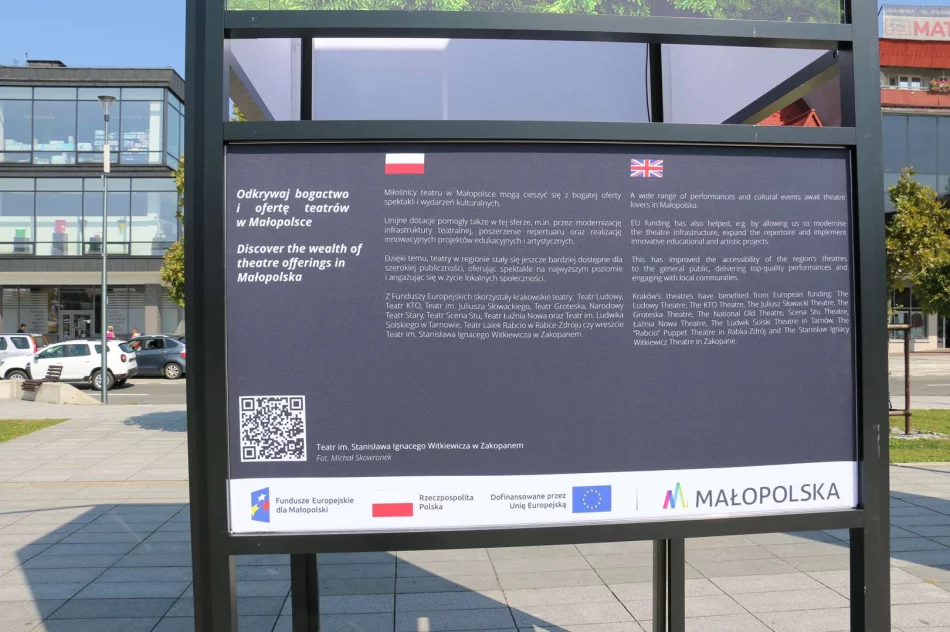 „20 lat Funduszy Europejskich w Małopolsce – zobacz, jak zmieniły region!” – wystawa plenerowa na limanowskim rynku - zdjęcie 2