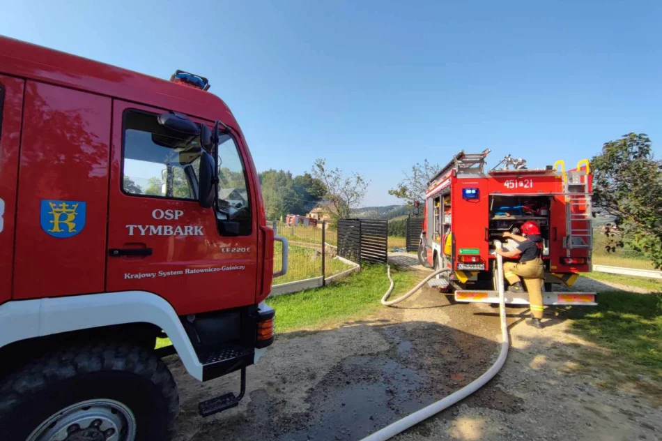Pożar poddasza i szybka akcja strażaków. Udało się uniknąć większych strat - zdjęcie 8