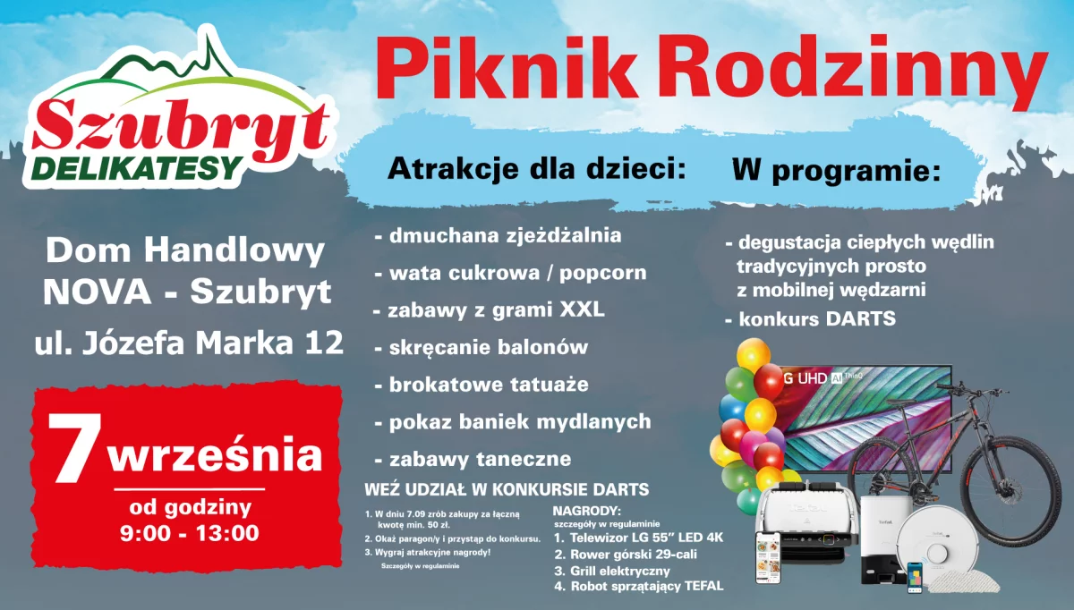 Przyjdź na piknik rodzinny i wygraj nagrody!