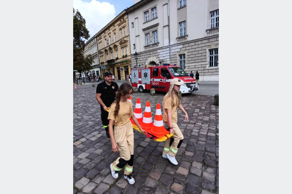 Młodzi strażacy z Limanowej na XII Zlocie Młodzieżowych Drużyn Pożarniczych w Krakowie - zdjęcie 3