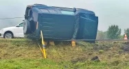 Samochód wypadł z drogi. Utrudnienia na DK 28 - zdjęcie 4