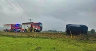 Samochód wypadł z drogi. Utrudnienia na DK 28 - zdjęcie 5